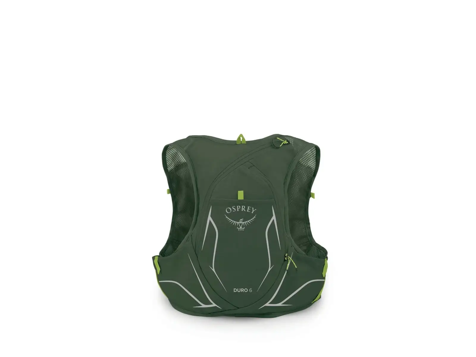 Osprey Duro 6 L Trail Running Vest + 2x Hydraulics 0.5 L Bottles Seaweed Green/Limon