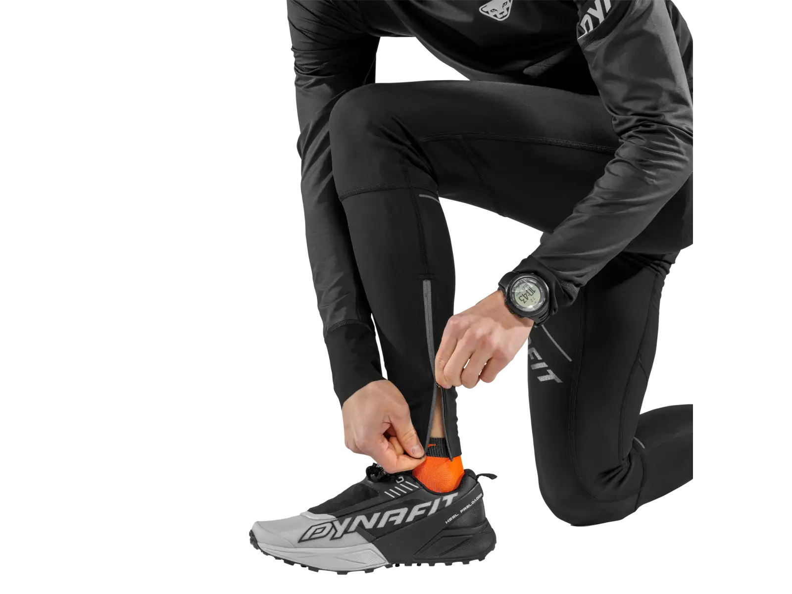 Dynafit Winter Running Tights men's running leggings Black Out