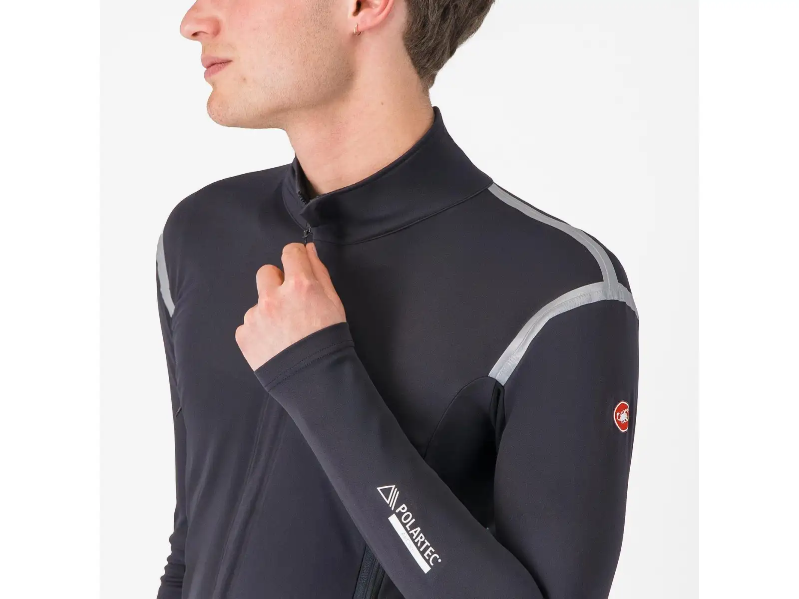 Castelli Perfetto RoS 3 Jacket men's jacket Light Black/Silver Reflex