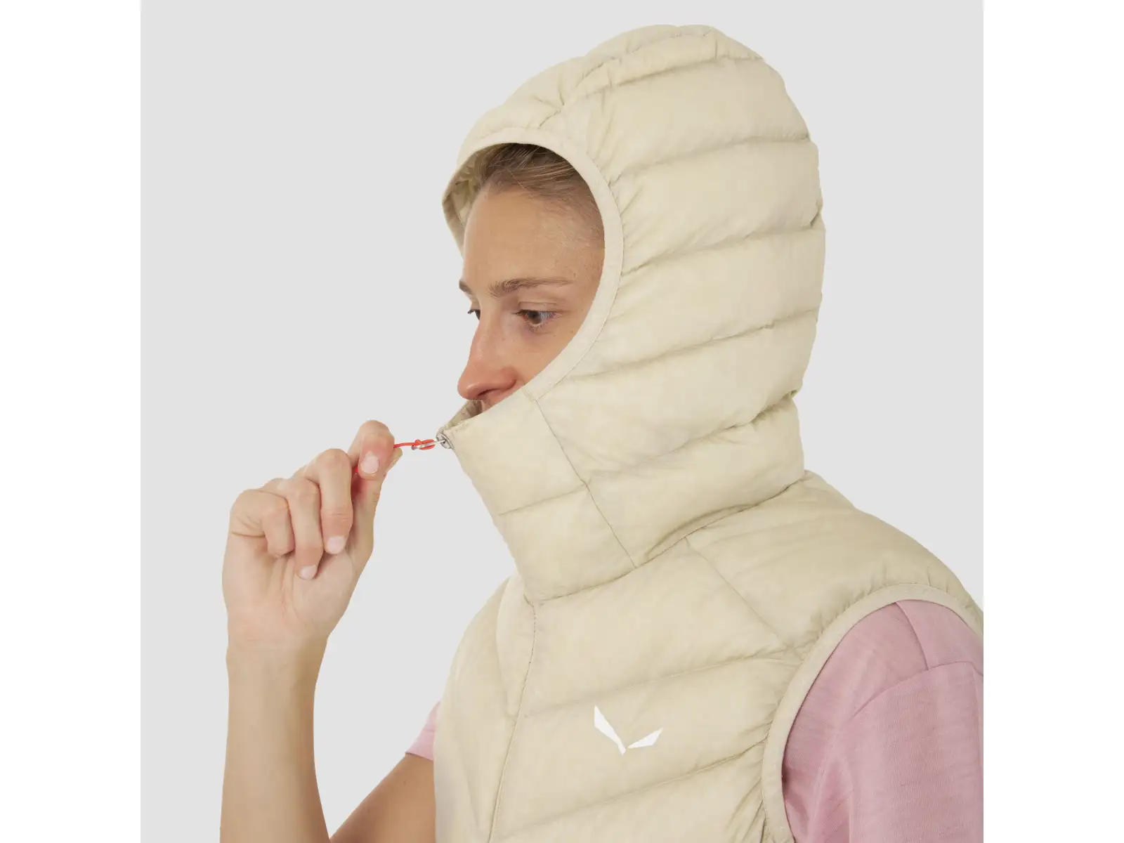 Salewa Fanes Sarner RDS Hybrid women's vest Oatmeal