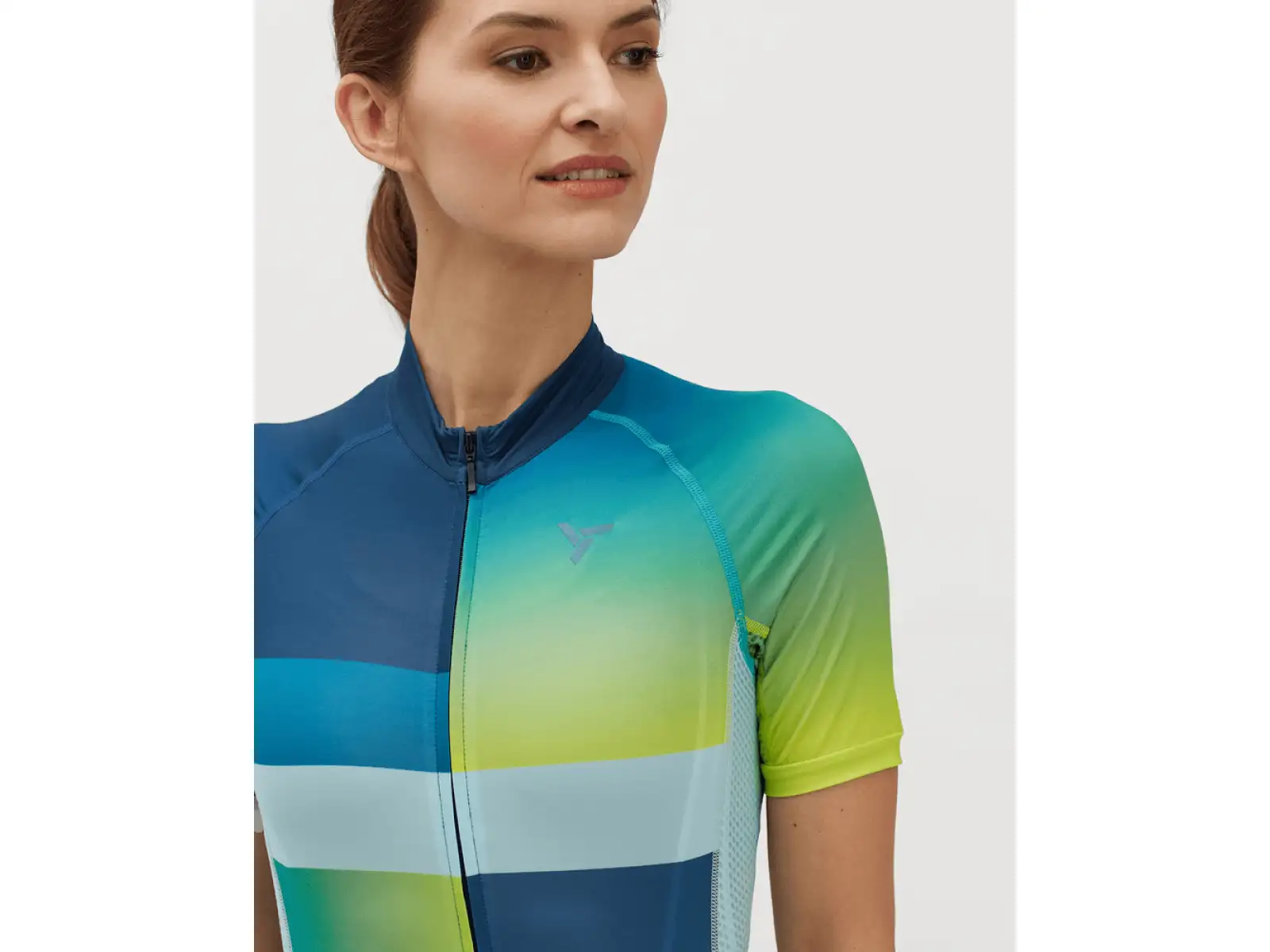 Silvini Mazzana women's jersey short sleeve navy/turquoise