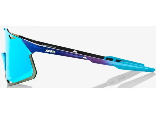 100% Hypercraft Matte Metallic Into the Fade/Blue Topaz Multilayer Mirror Sunglasses
