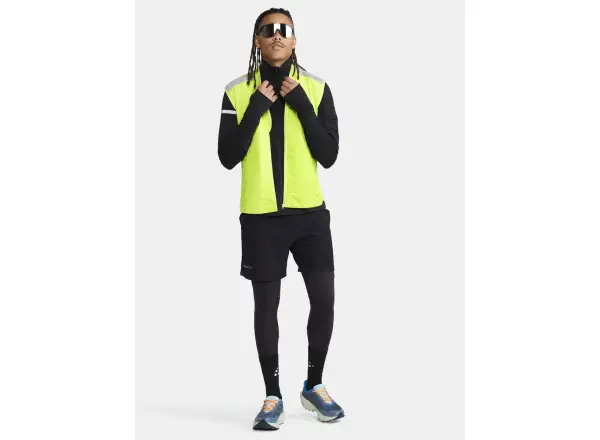 Craft ADV SubZ Lumen men's running vest yellow