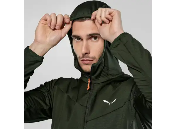 Salewa Puez Altavia Polarlite Hooded men's sweatshirt Dark Olive