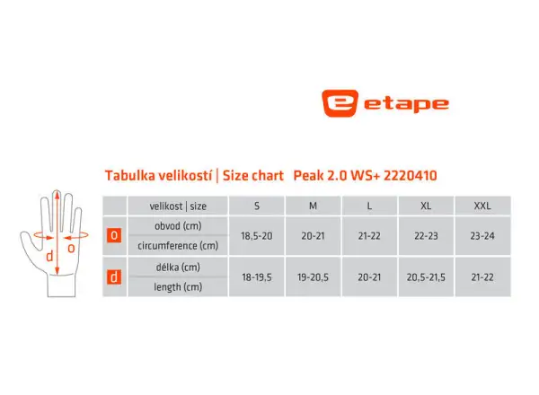 Etape Peak 2.0 WS+ winter gloves černá