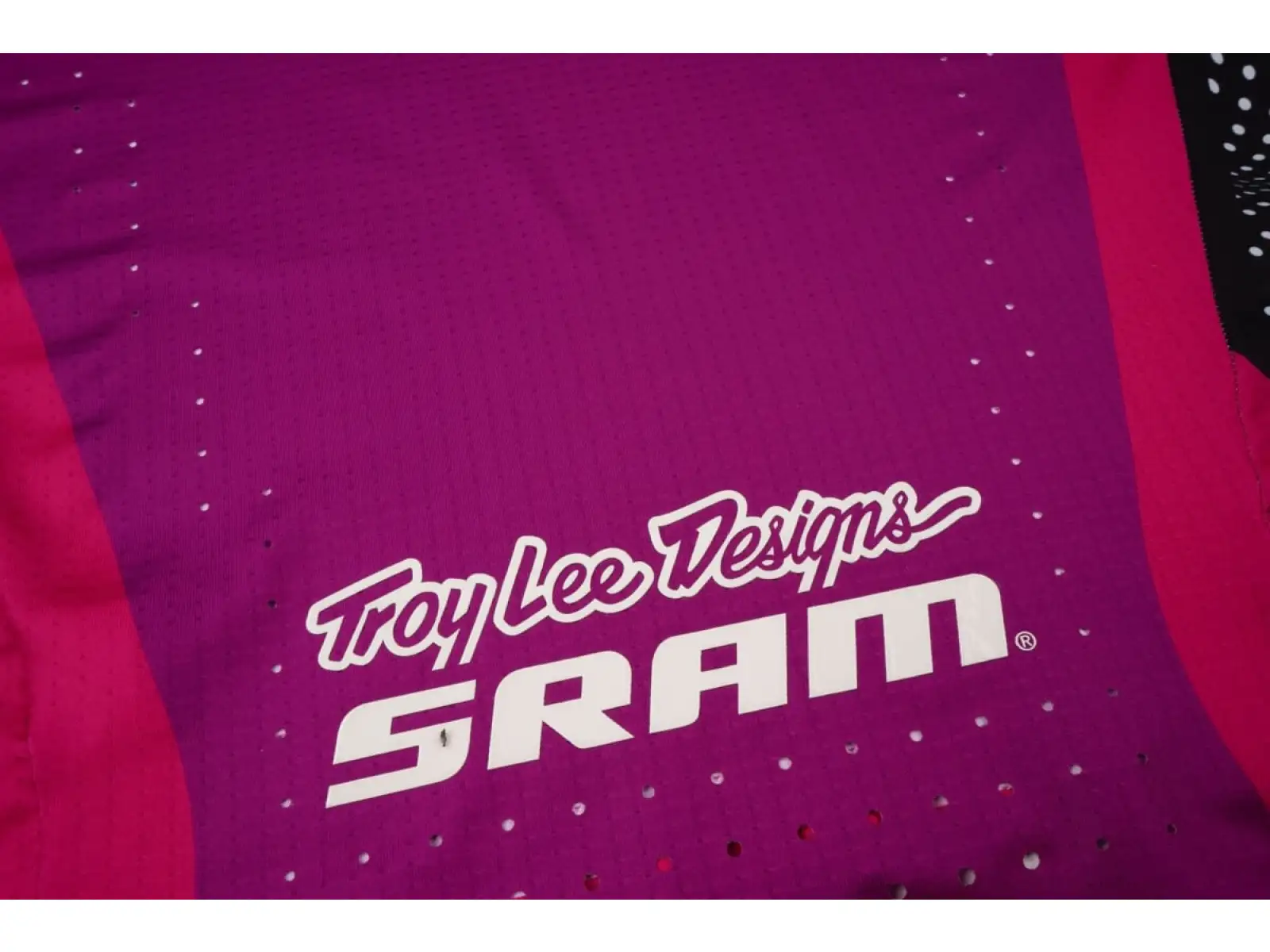 Troy Lee Designs x SRAM Sprint Ultra men's jersey long sleeve Radioscape Fuchsia