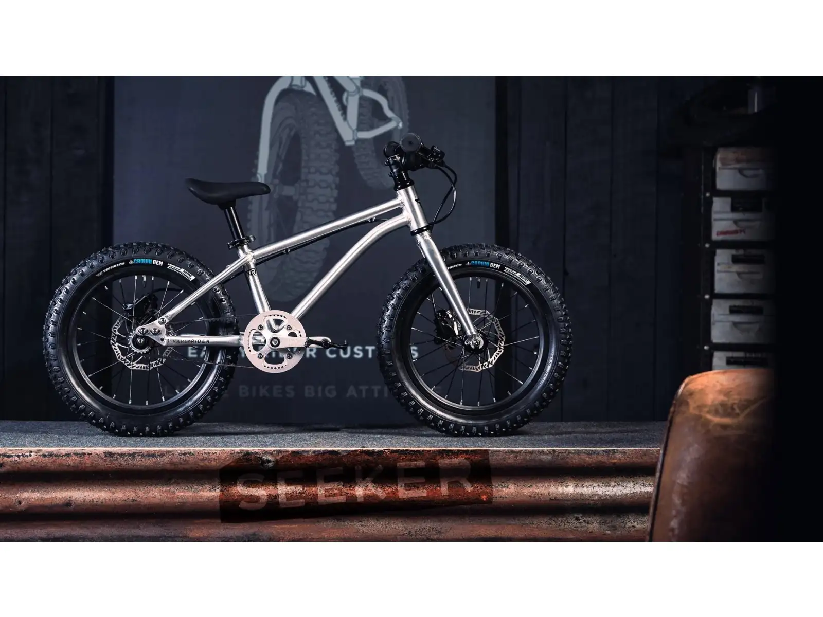 Early Rider Seeker X16 children's bike Brushed Aluminium