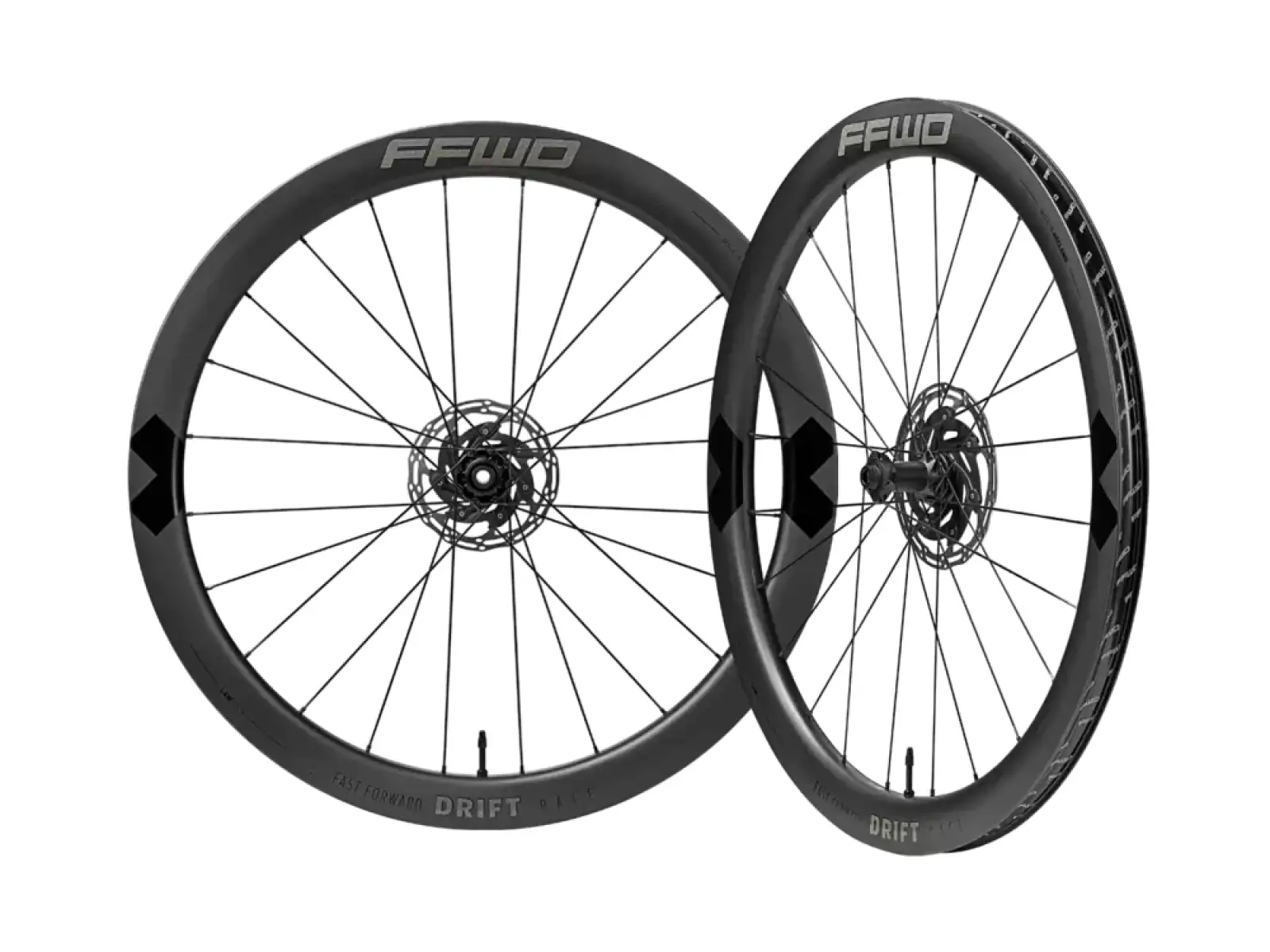 FFWD Drift Pace 48 DT240 2:1 EXP gravel laced wheels MattBlack