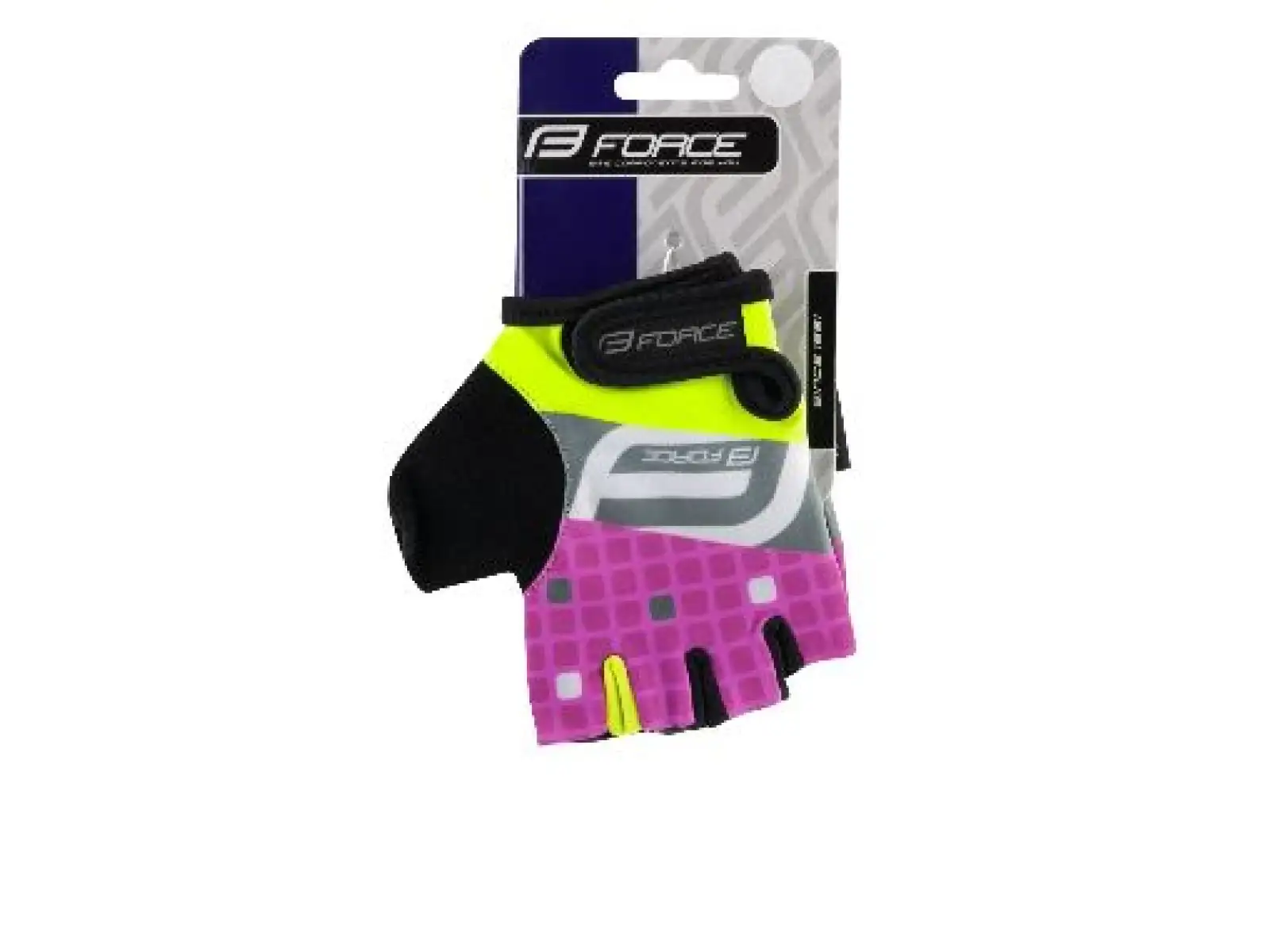 Force Square children's gloves fluo/pink