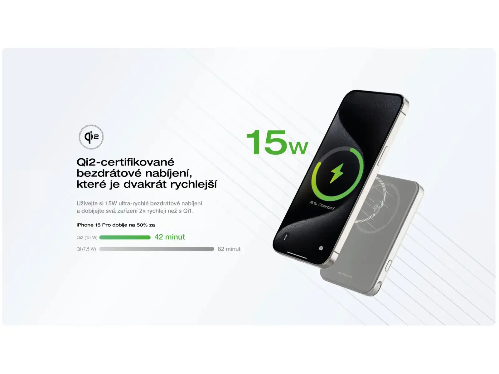 EcoFlow RAPID 5,000 mAh magnetic power bank silver