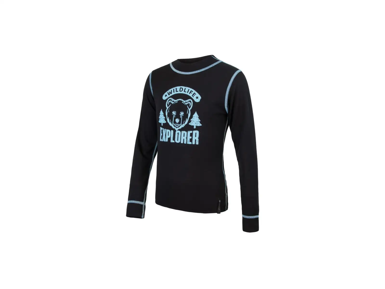 Sensor Double Face Set Wild children's thermal set long sleeve black