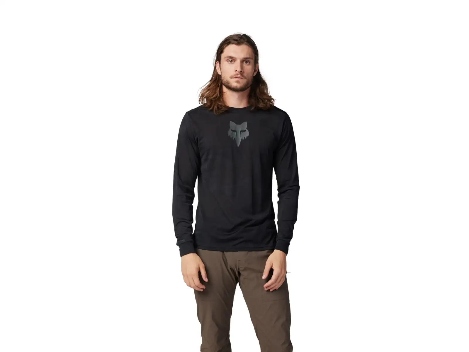 Fox Ranger TruDri men's jersey long sleeve Black