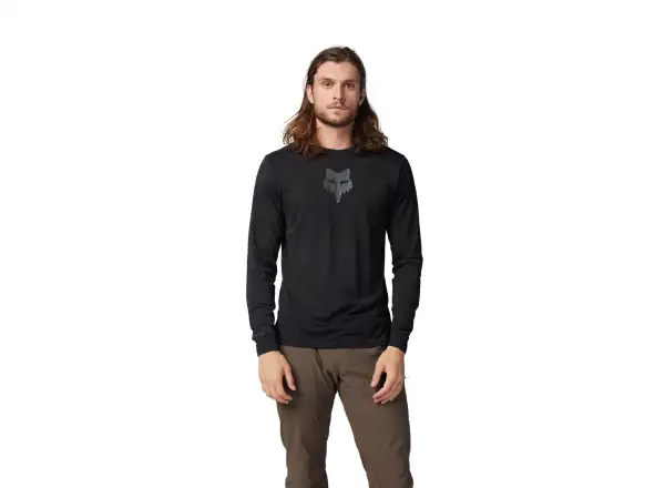 Fox Ranger TruDri men's jersey long sleeve Black