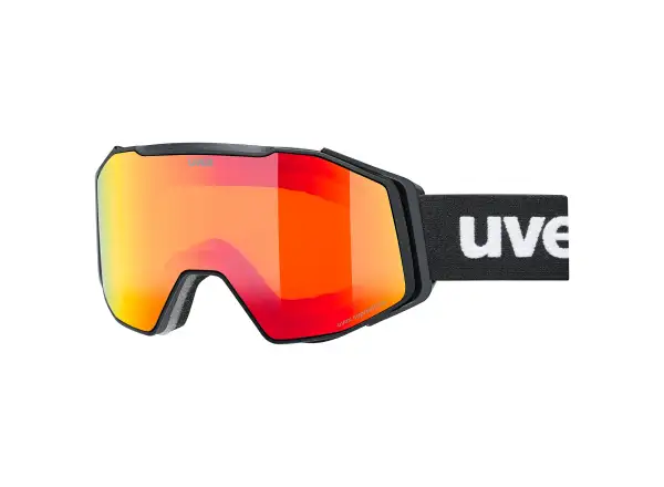 Uvex Gravity FM ski goggles black matt/rainbow - yellow