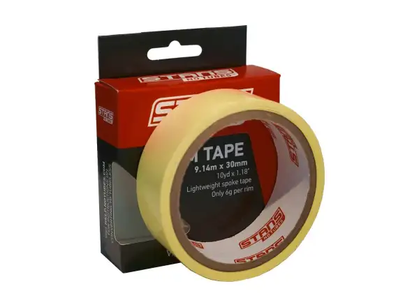 No Tubes Rim Tape 9.14 m x 30 mm Yellow
