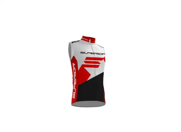 Superior Race men's vest red/white.