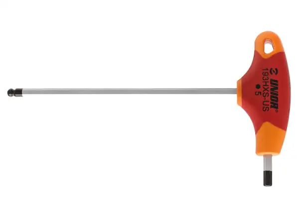Unior hex key type T 5 mm with handle and ball