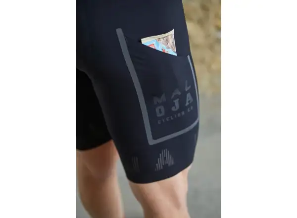 Maloja GoldhaarmoosM. men's shorts with insert and bib Moonless