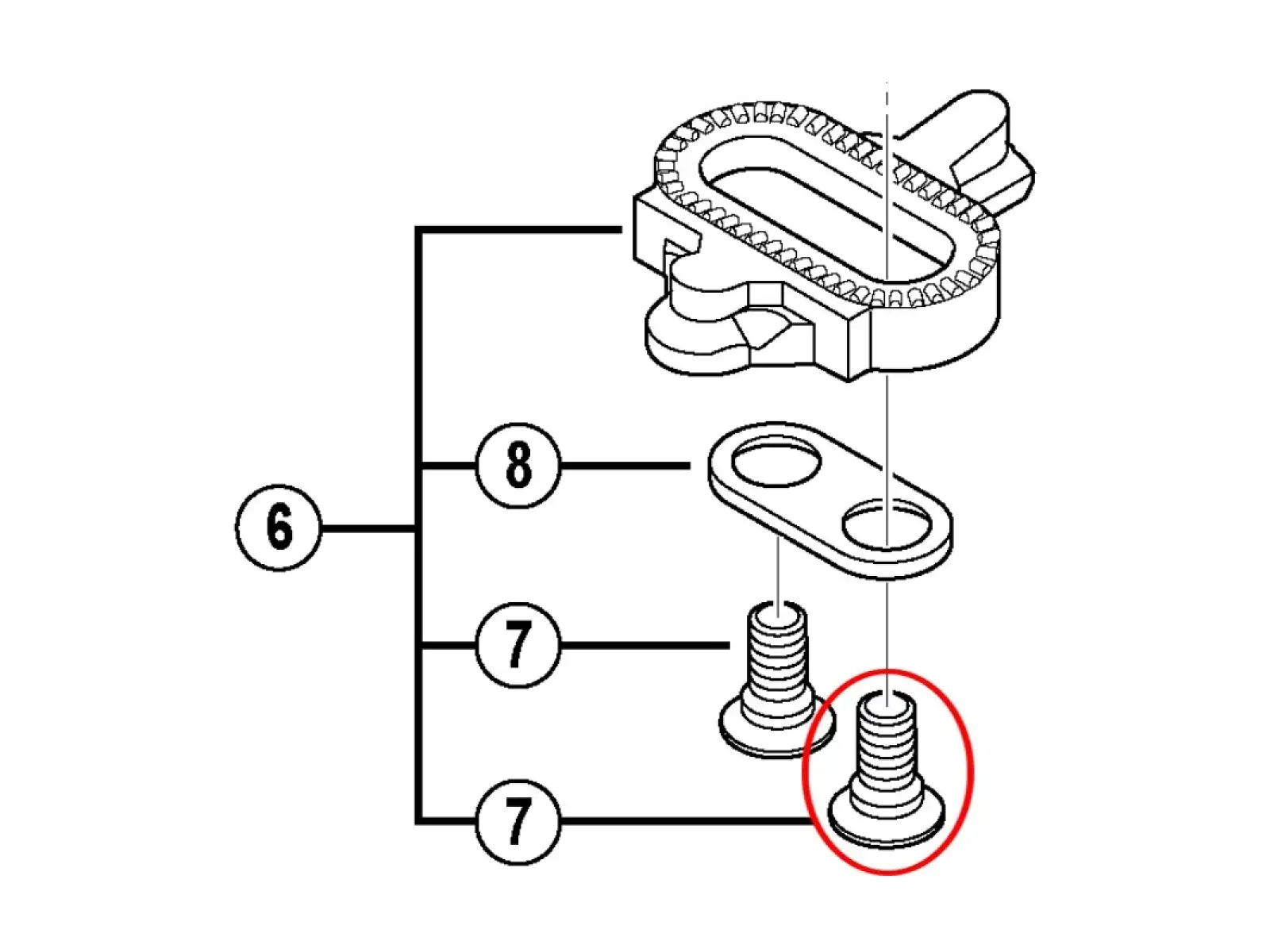 Shimano PD-M737 Cleat Bolt