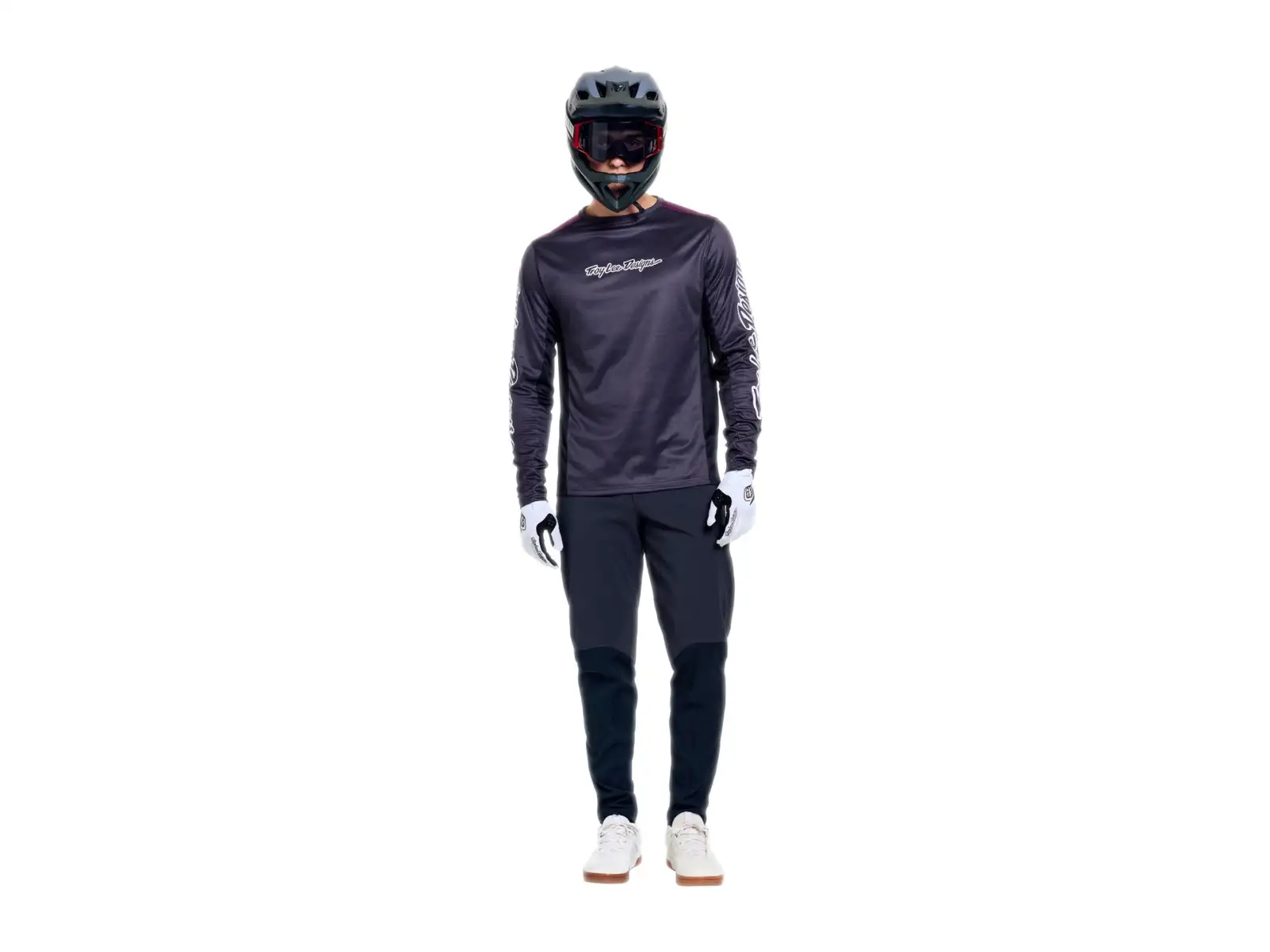 Troy Lee Designs Stage men's jersey long sleeve Signature Carbon