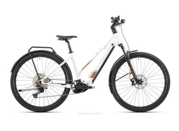 Superior eXR 6090 BL Touring II trekking e-bike Gloss White/Copper