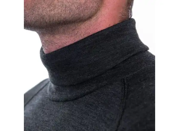 Sensor Merino Bold Neck men's long sleeve t-shirt Anthracite Gray