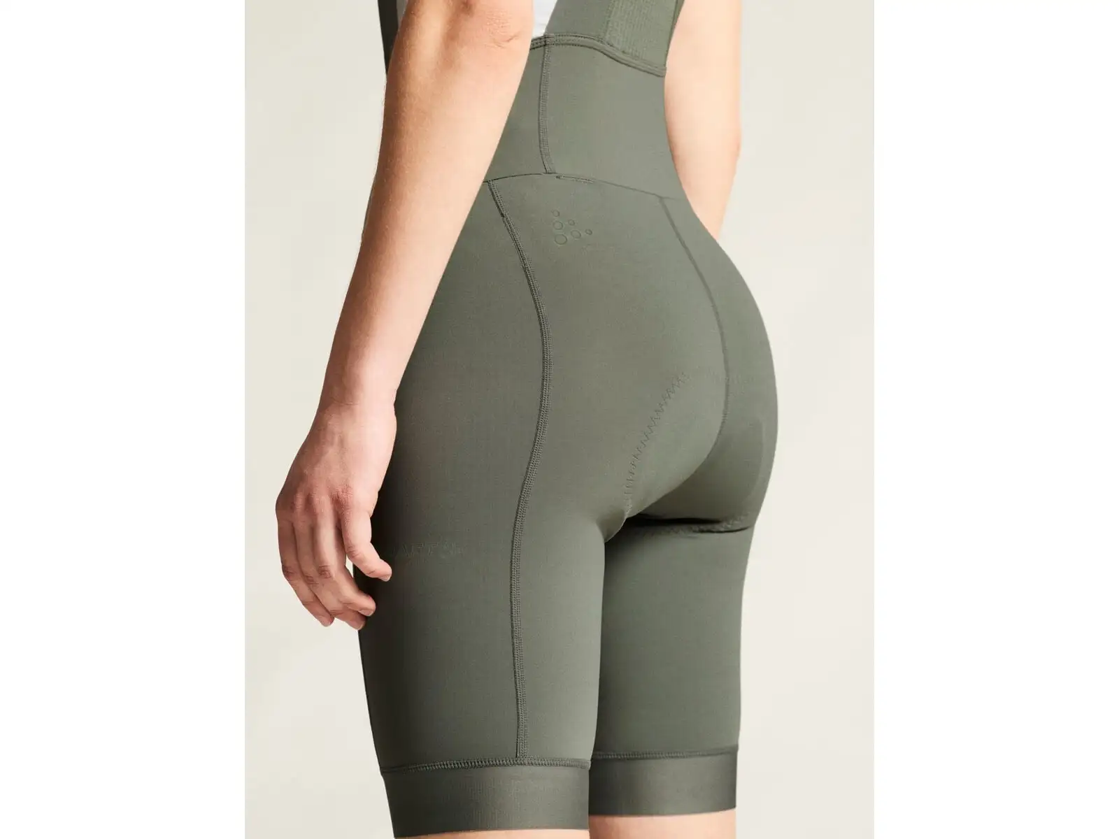 Craft Endur Cargo Bib C3 women's shorts with pad and bib green