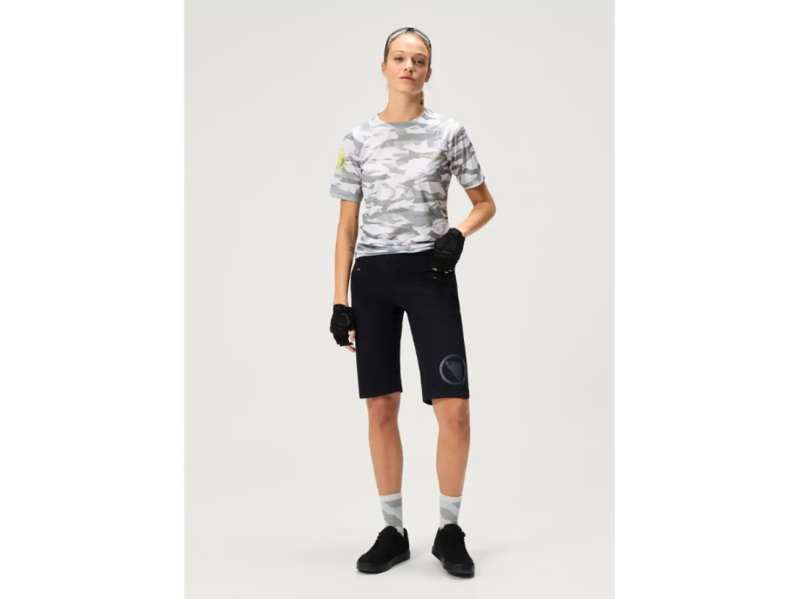 Endura LTD Mountain Camo women's jersey short sleeve Haar Grey