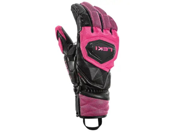 Leki WCR Venom SL 3D women's racing gloves Black-Pink