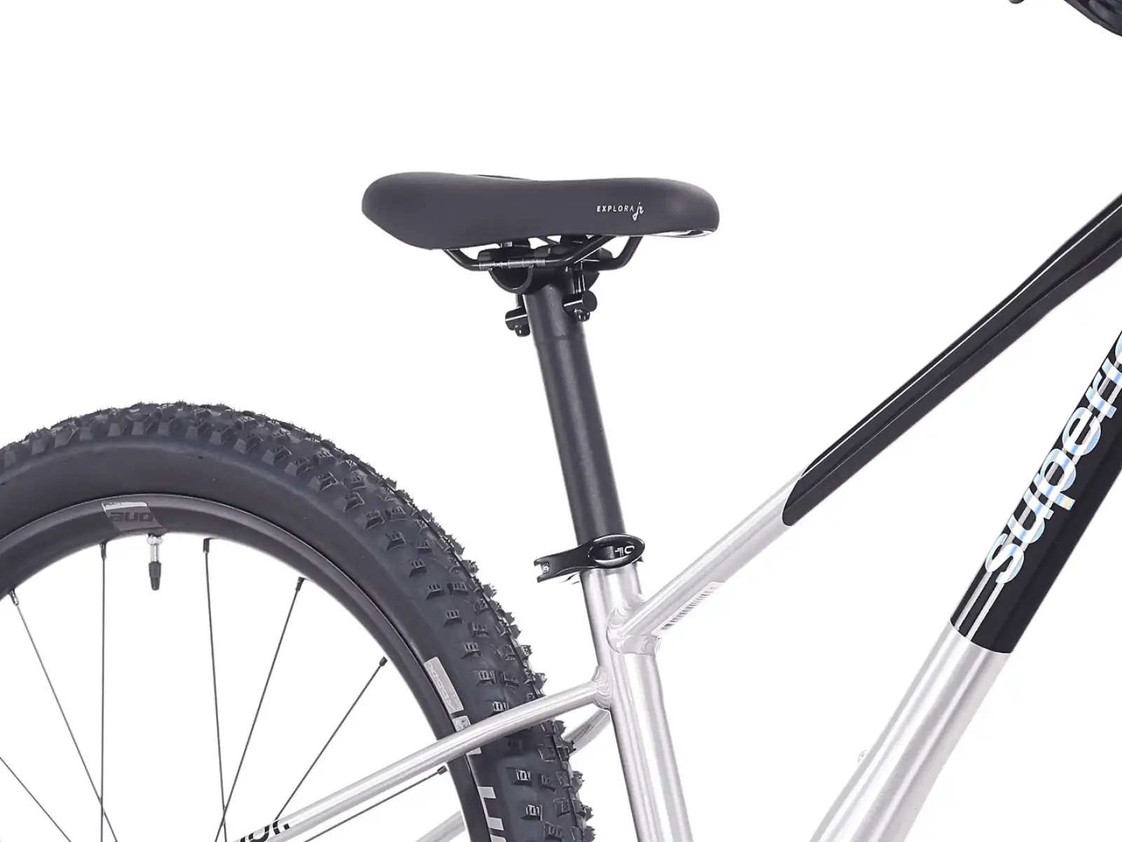 Superior TEAM 24 kids bike Gloss Brushed Alu / Rainbow Black