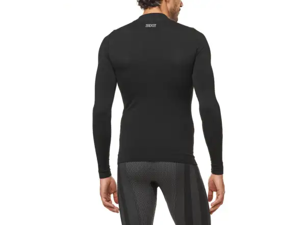 SIXS TS3 V2 functional long sleeve shirt with stand-up collar black