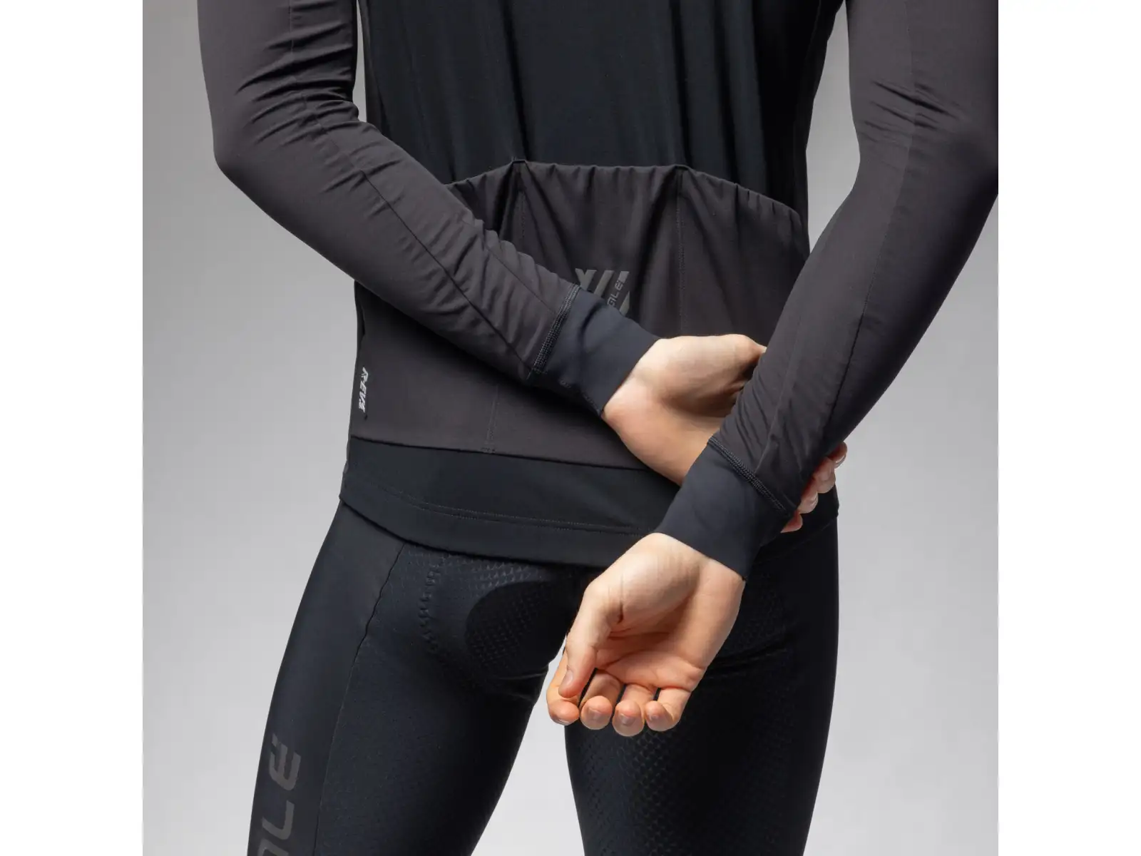 Alé R-EV1 Defence 2.0 men's cycling jacket Black