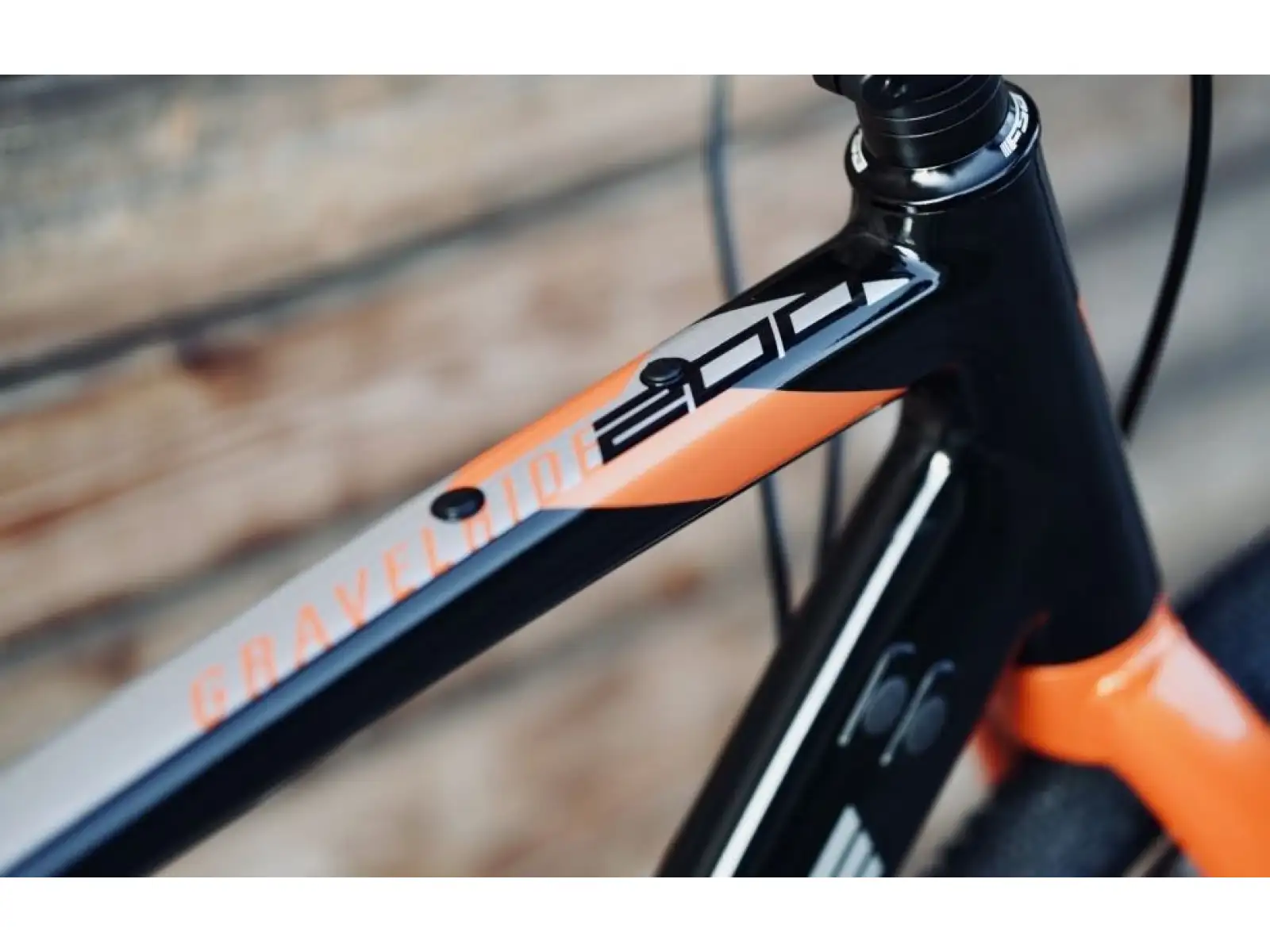 Rock Machine Gravelride 200 gravel bike Gloss Black/Brick Orange/Silver