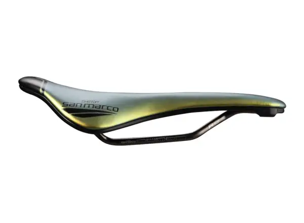 Selle San Marco Shortfit 2.0 Open-Fit Racing Narrow saddle Iridescent Gold
