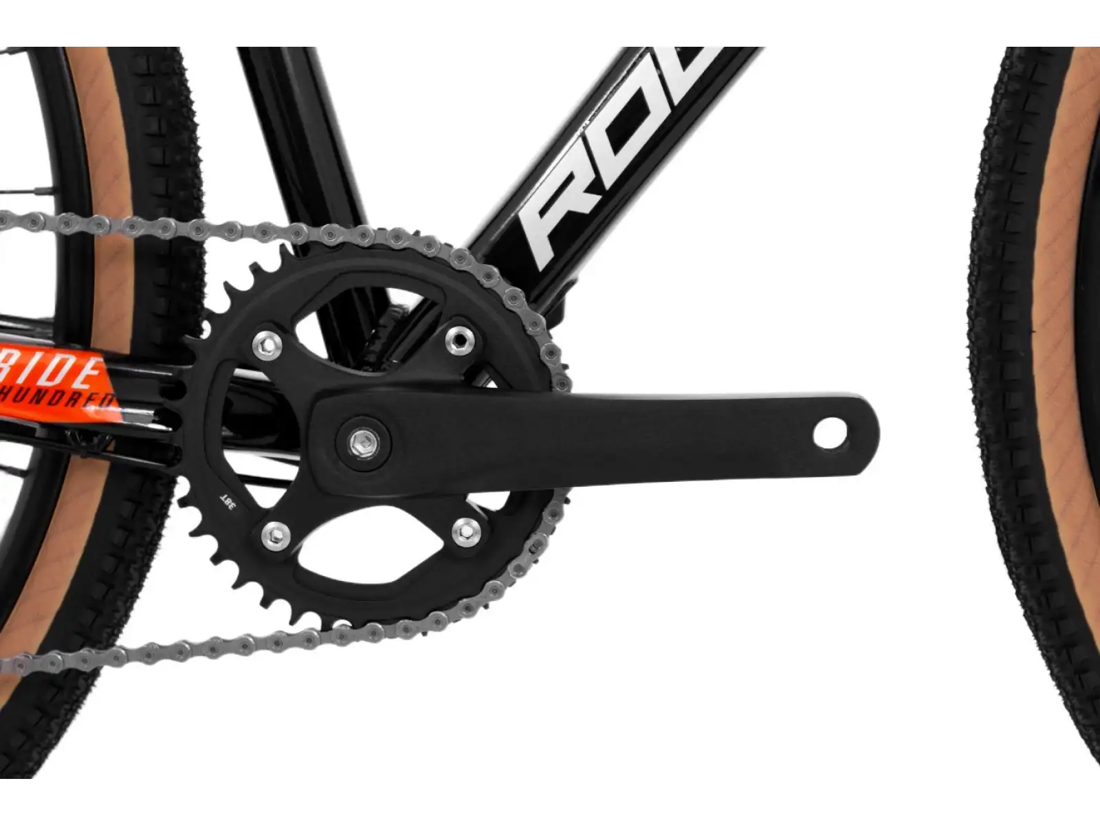 Rock Machine Gravelride 200 gravel bike Gloss Black/Brick Orange/Silver
