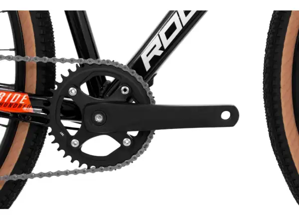 Rock Machine Gravelride 200 gravel bike Gloss Black/Brick Orange/Silver