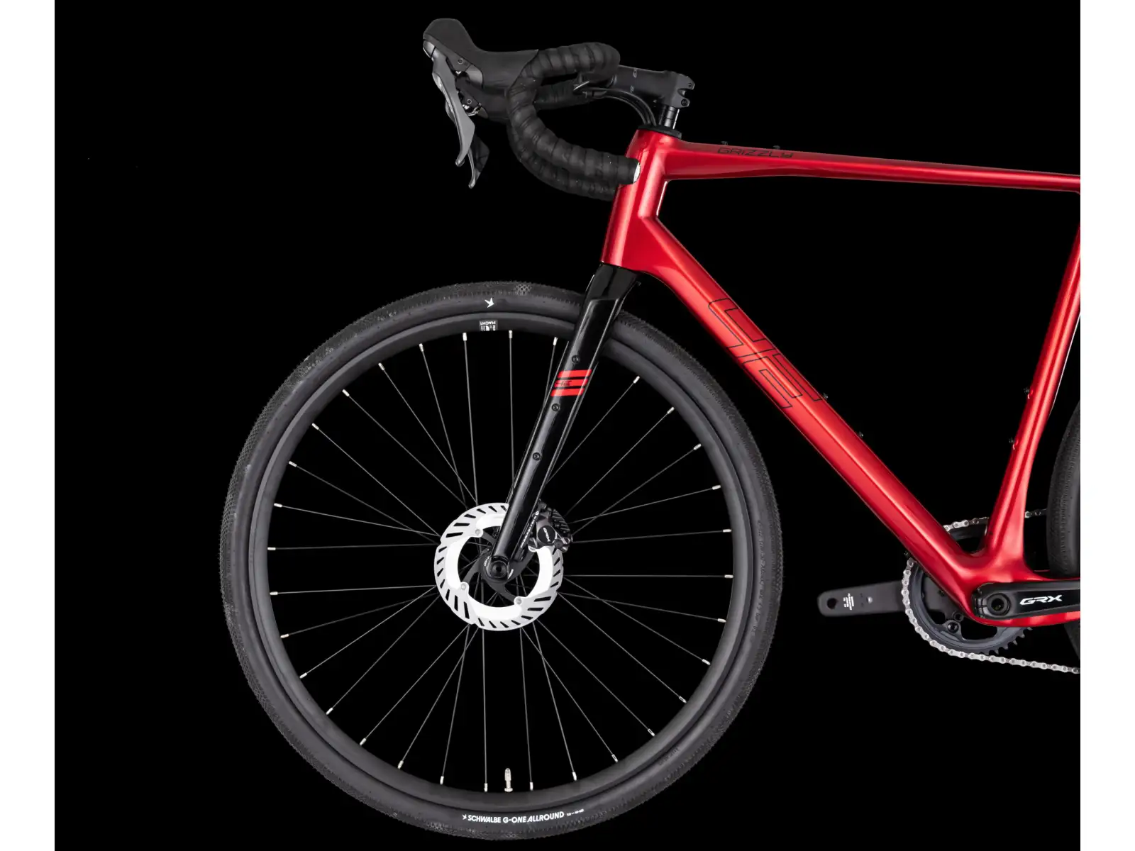 4Ever Grizzly Elite gravel bike Flame red
