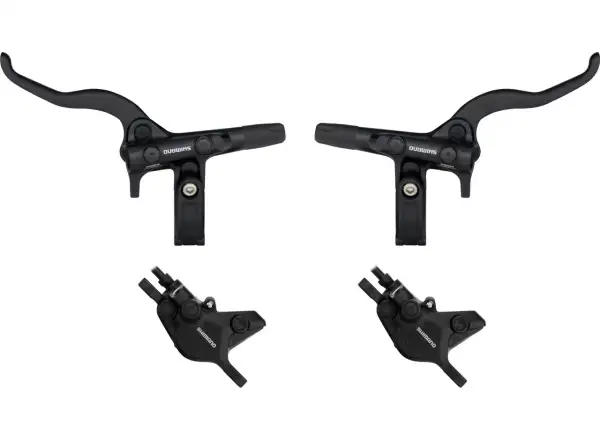 Shimano Deore BR-MT410 + BL-M4100 disc brake set front + rear, polymer, J-kit