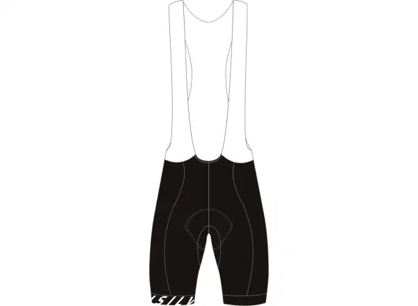 Silvini Gavia men's bib shorts black/white