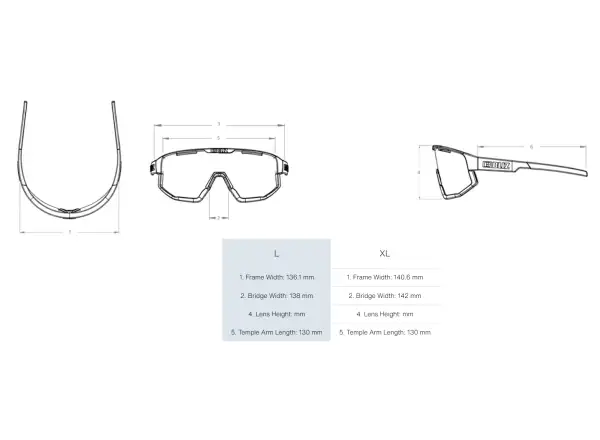Bliz P001 sunglasses Matte White/Grey Blue Multi