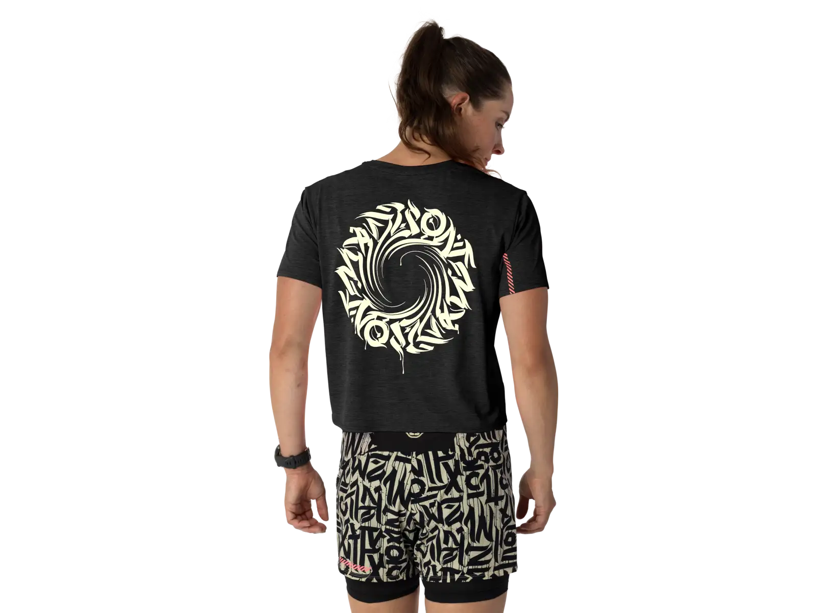 Dynafit Trail women's running T-shirt short sleeve Black Out
