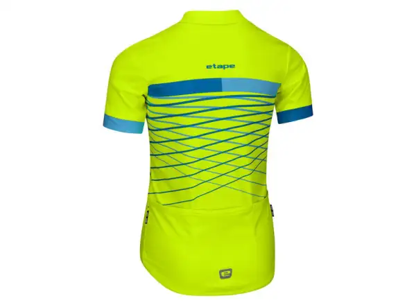 Etape Lucky children's jersey short sleeve yellow fluo/blue