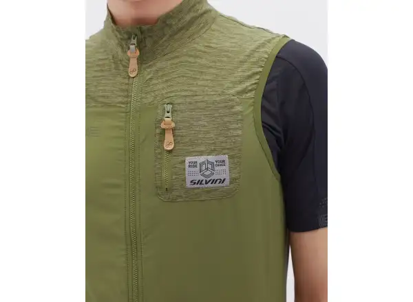 Silvini Cairo men's vest Olive