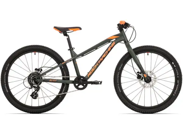 Rock Machine Blizz 24" HD children's mountain bike khaki/orange
