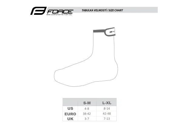 Force Lycra Thermo insulated shoe covers black