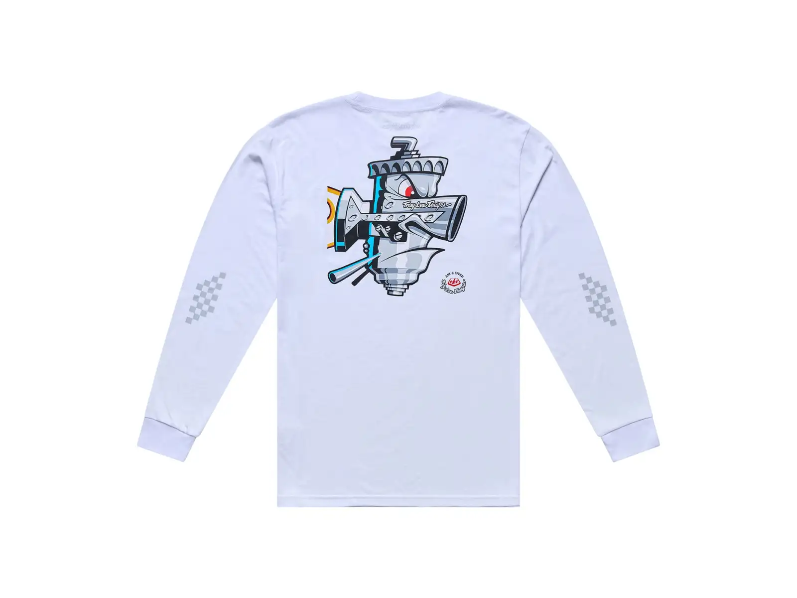 Troy Lee Designs Carb Club men's jersey long sleeve White