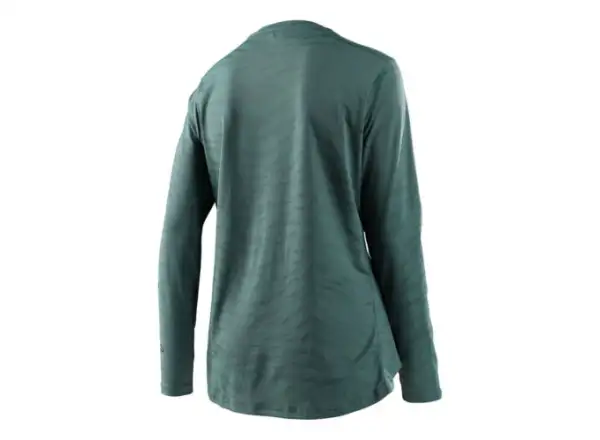 Troy Lee Designs Lilium women's jersey short sleeve Tiger Jacquard Steel Green