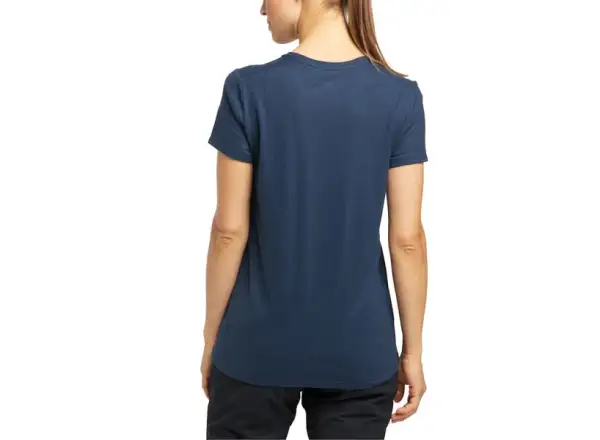 Haglöfs Trad Print W women's t-shirt short sleeve blue