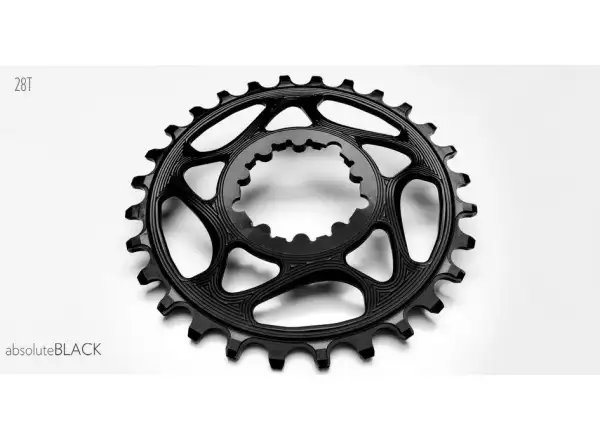 Absolute Black chainring for Sram 28T offset 3 mm Boost black