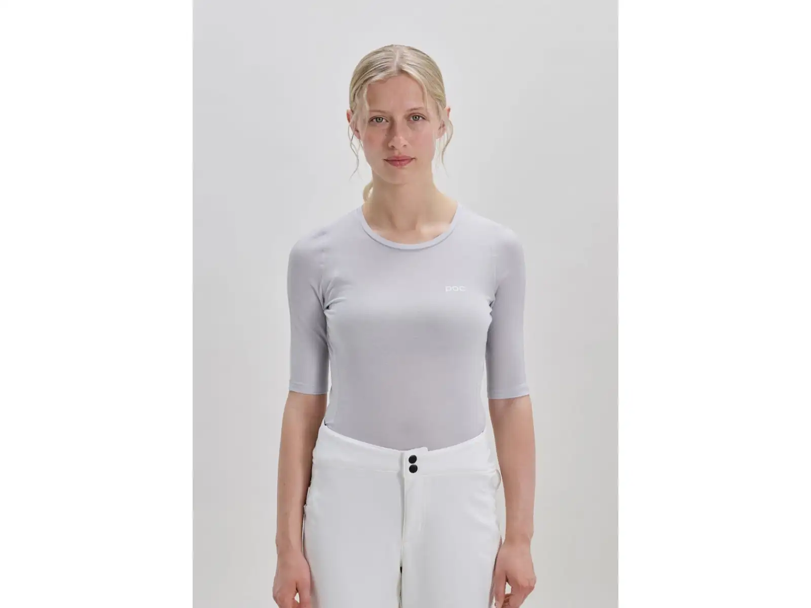 POC Layer Mid women's base layer short sleeve Granite Grey